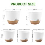 FOUKUS Set of 5 Self-Watering Plant Pots with Drainage – Eco-Friendly Plastic Planters for Indoor & Outdoor Use – Pots for Succulents, Cactus, Snake Plants (7, 6.5, 6, 5.5, 5) – Green - Image 12